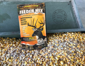 Realtree Orange Corn Feeder Mix - TREATS UP TO 300 LBS -  FREE SHIPPING AVAILABLE