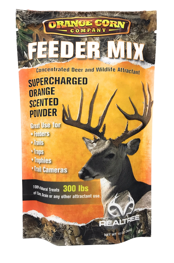 Realtree Orange Corn Feeder Mix - TREATS UP TO 300 LBS -  FREE SHIPPING AVAILABLE