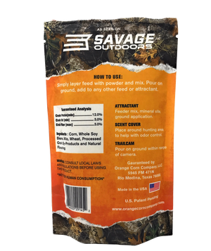 Realtree Orange Corn Feeder Mix - TREATS UP TO 300 LBS -  FREE SHIPPING AVAILABLE